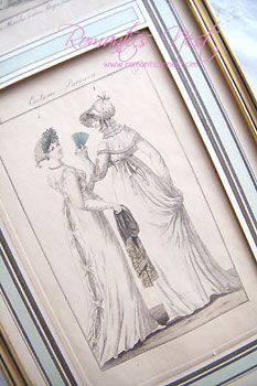 antique French lady&#039;s frame