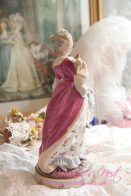 Volkstedt &quot;waiting for letter.. LADY&quot;  FIGURINE -Christian Nonne-
